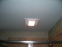 Residential - Shower Work - Light/Exhaust Fan Unit Installation (After)